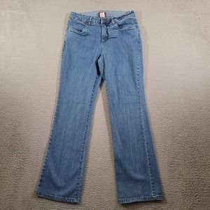 Smiths Jeans Womens 6 Blue Denim Bootcut‎ Workwear Dungarees Medium Wash Classic